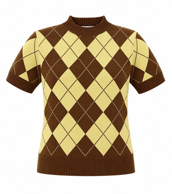 Sweater Argyle Mocha