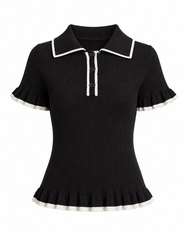 Polo Knit Milano Black 