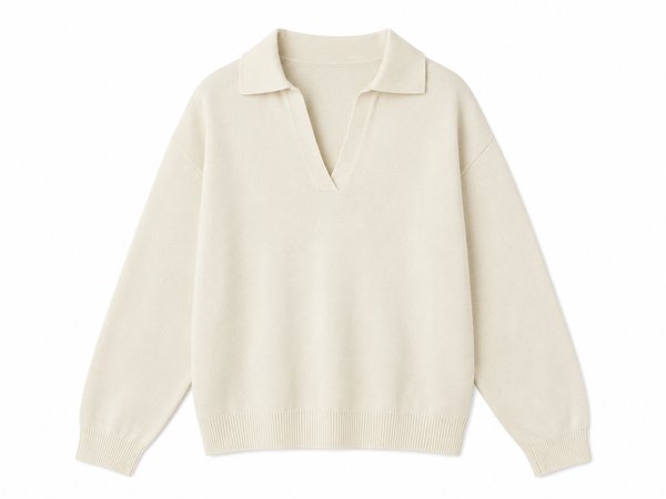Sweater Knit Cuello Polo