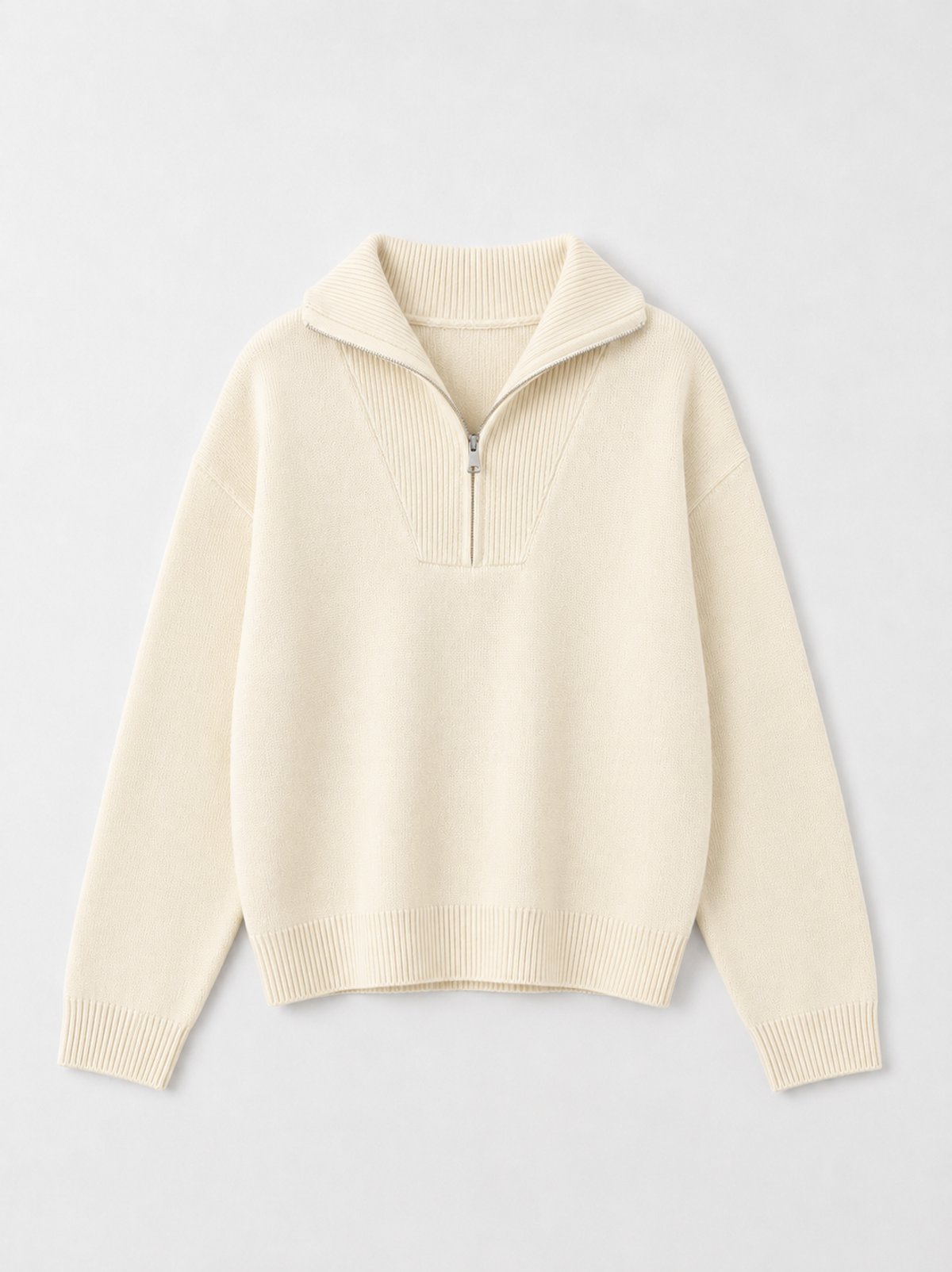 Sweater Half Zip Crudo - 2