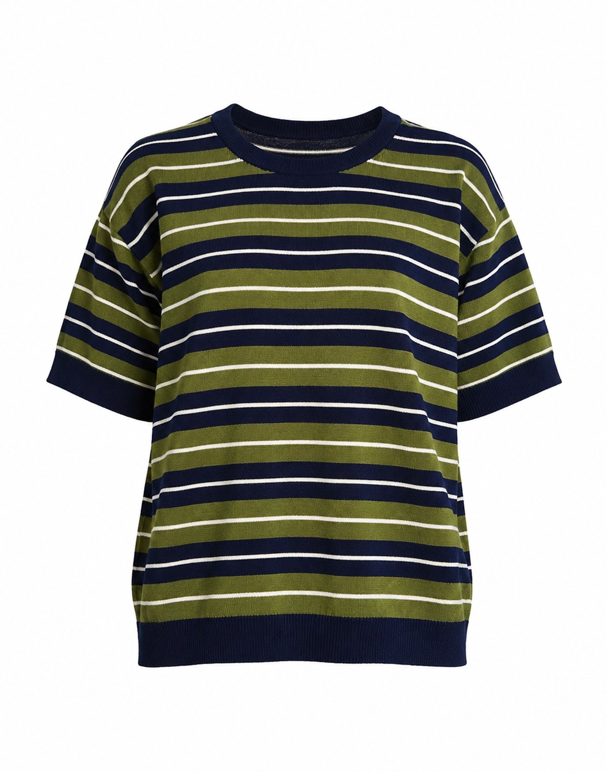 Top Knit Rayas Olive  - 2