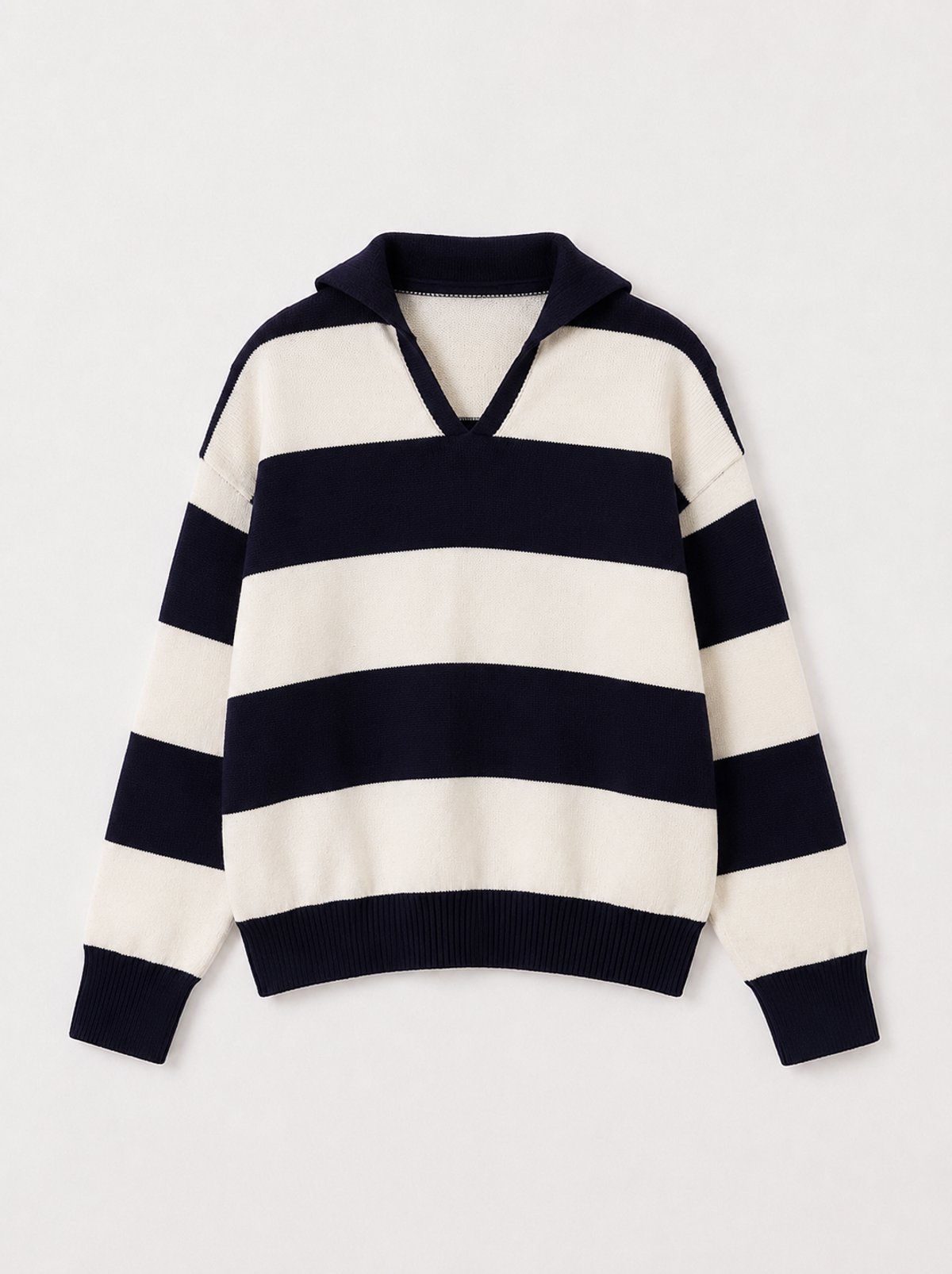 Sweater Rugby Navy & White - 2