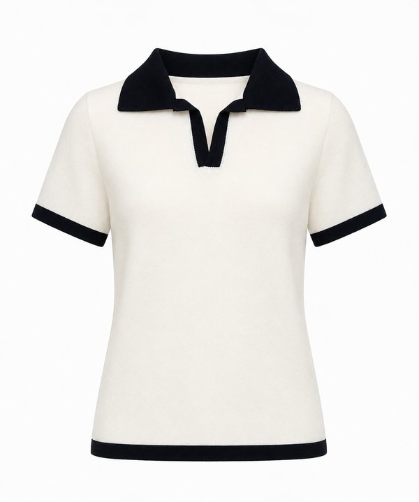 Polo Knit Contrast