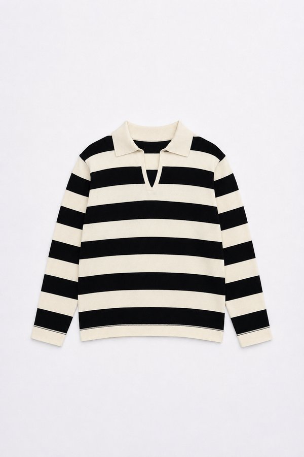 Sweater Polo Breton Navy