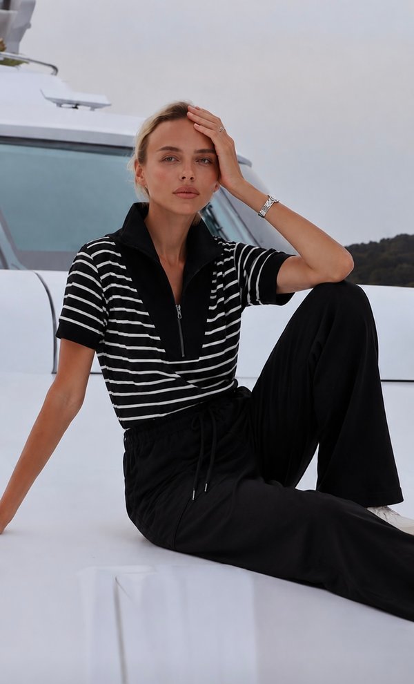 Set Urban Zip Stripes Black