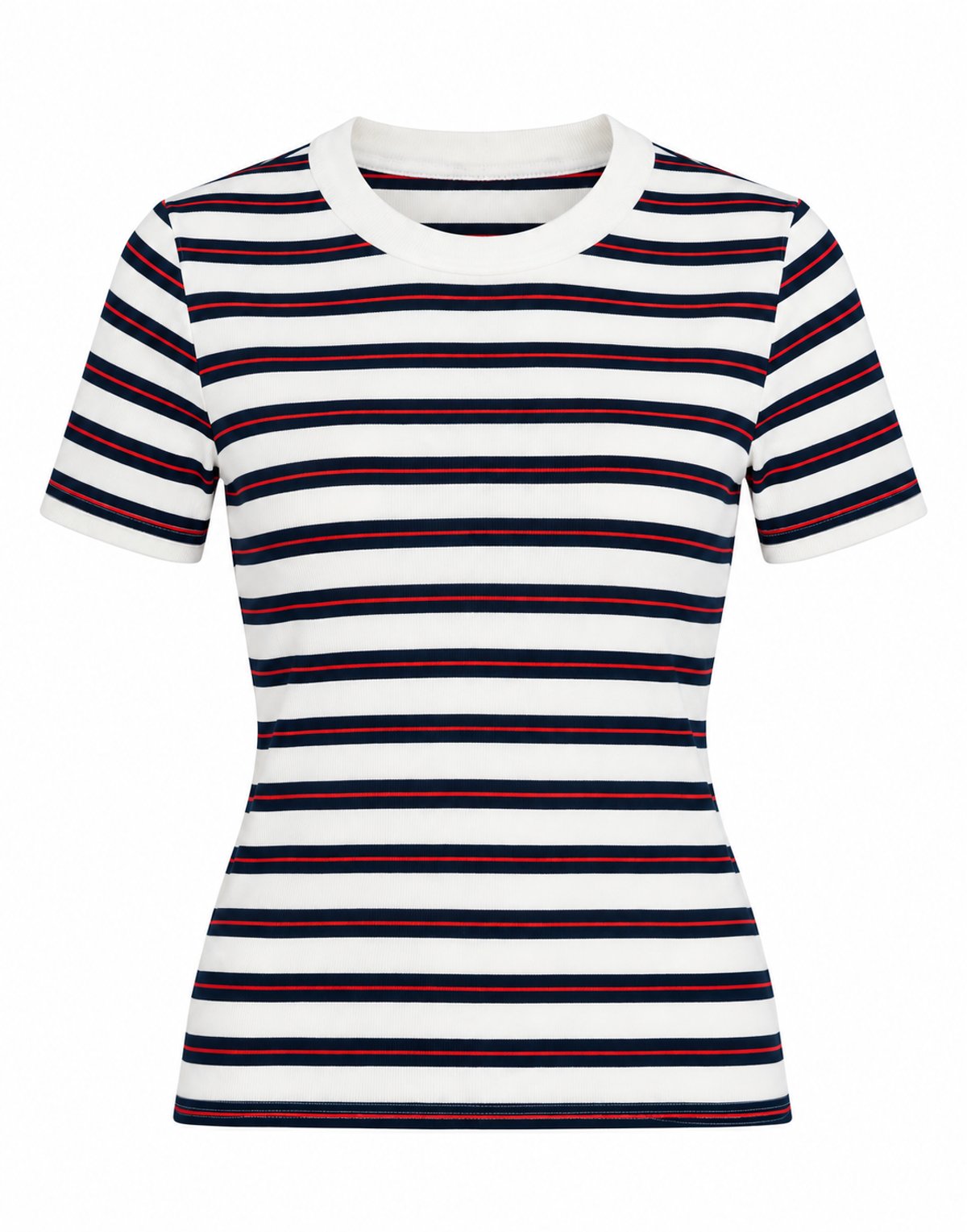 Remera Knit Rayas Navy & Red - 2