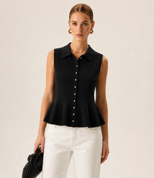 Blusa Peplum Black 