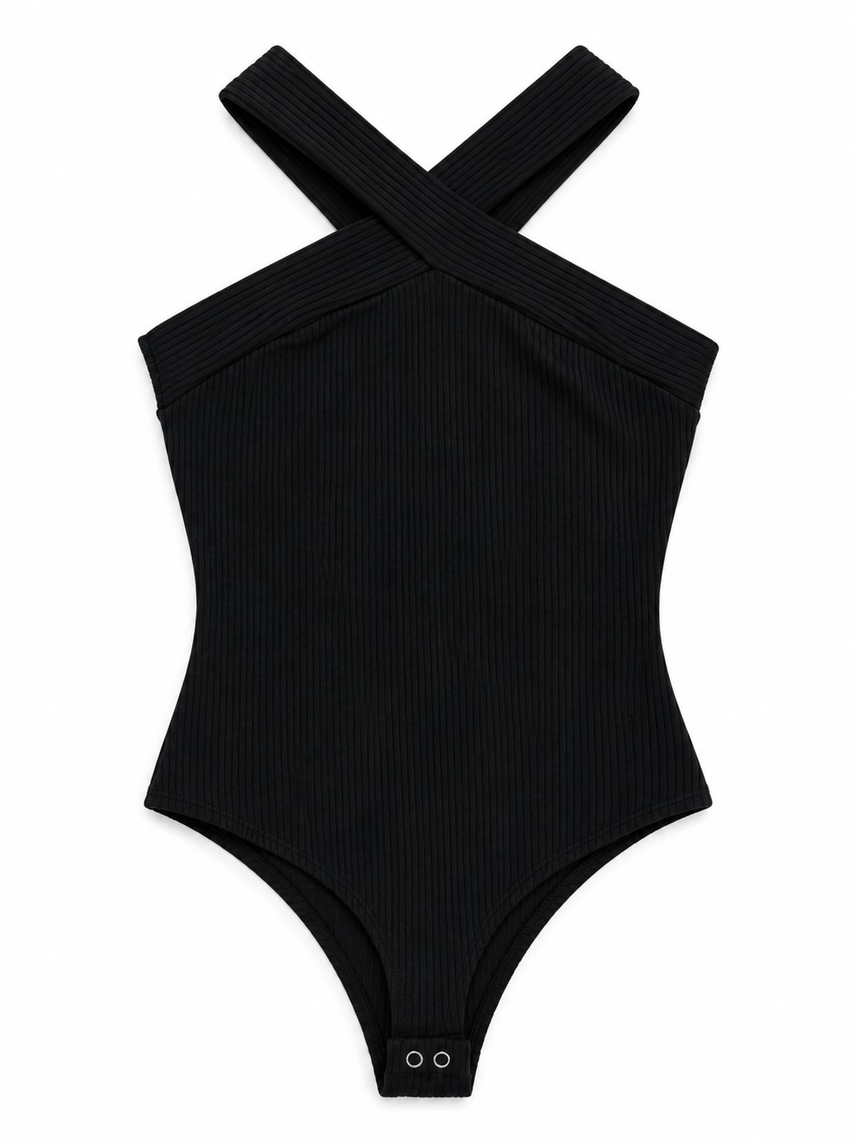 Body negro con tiras cruzadas — imagen 2