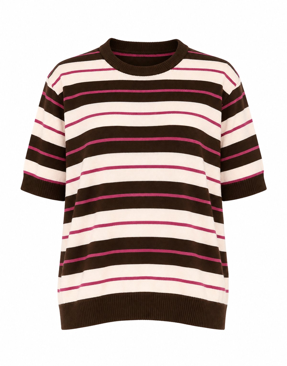 Sweater Knit Rayado Berry  - 2