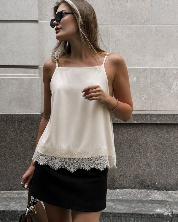 Blusa Satin Lace