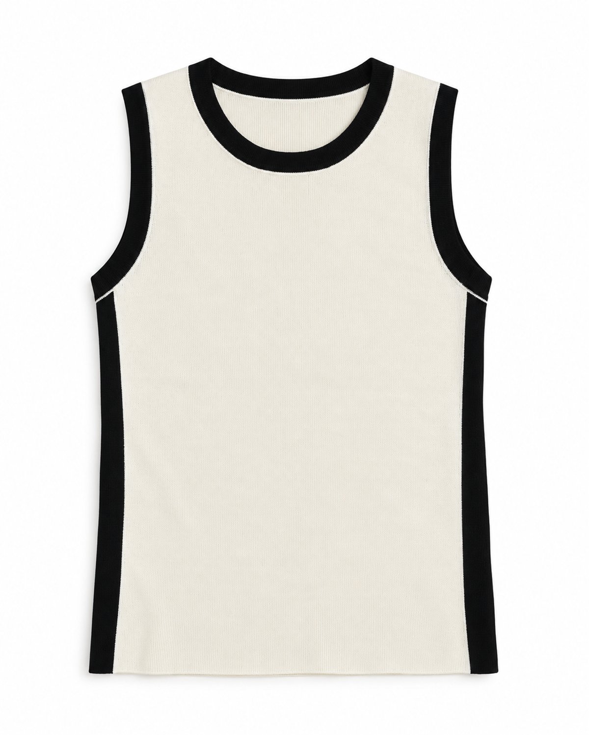 Blusa blanca con detalles negros — imagen 3