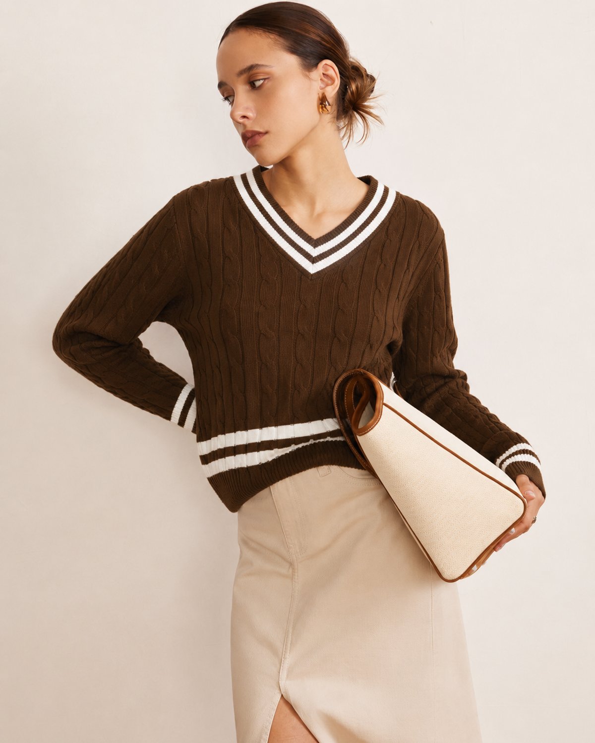 Sweater Trenzado Varsity