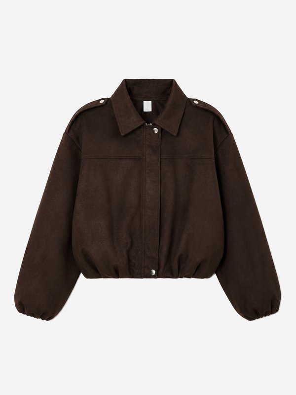Campera Bomber Chocolate oscuro 