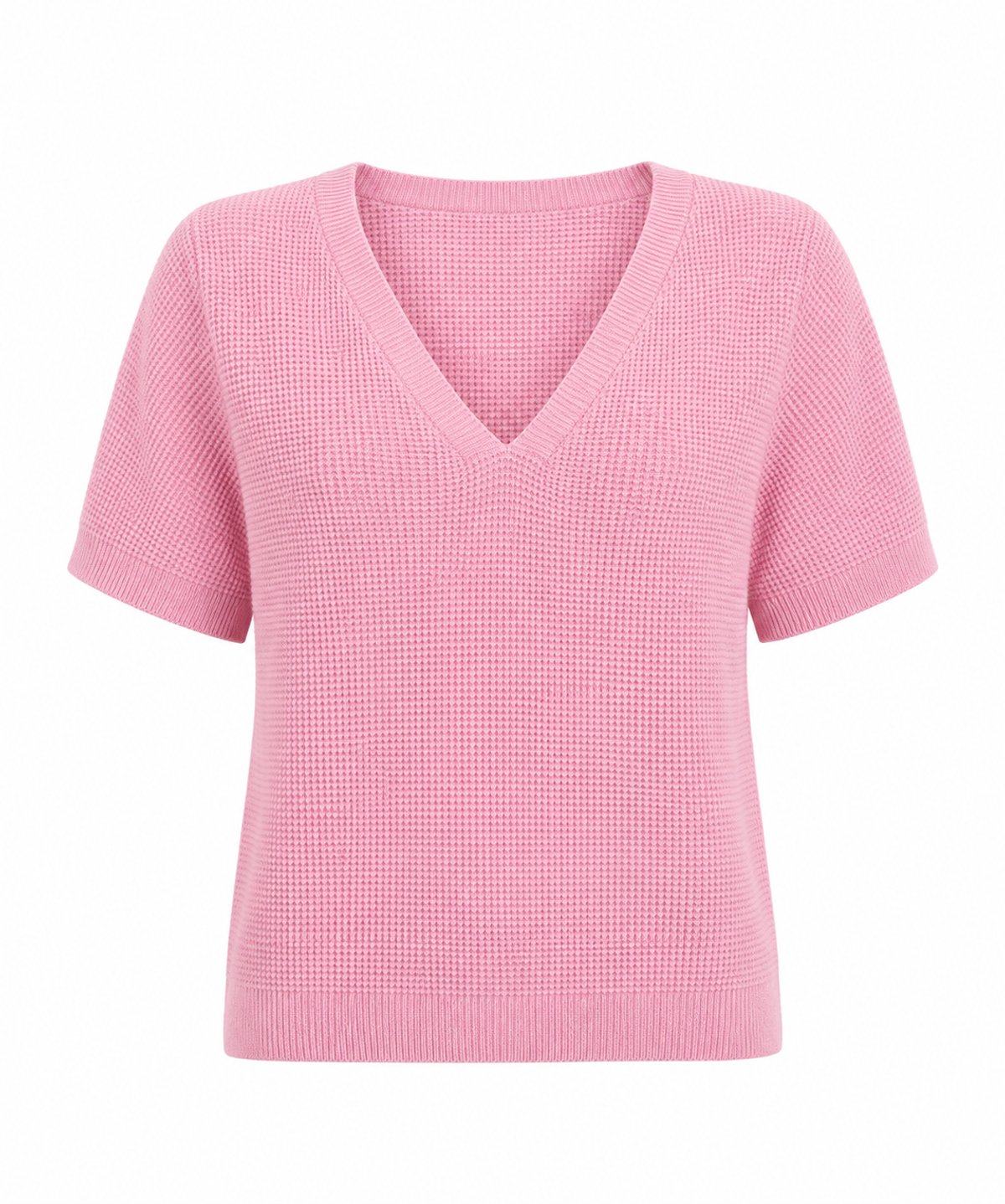 Top Knit Waffle Rosa - 2