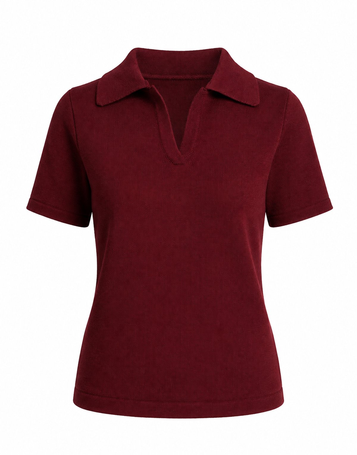 Polo Knit Bordó  - 2