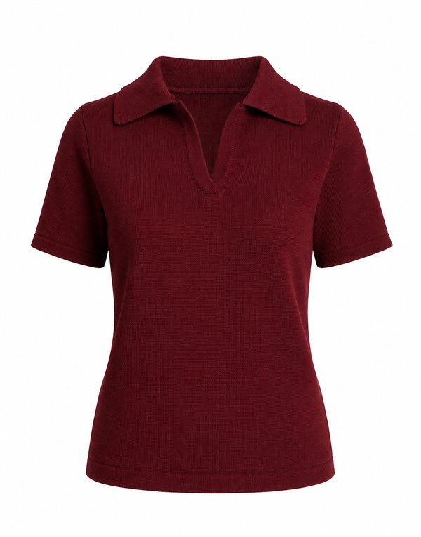 Polo Knit Bordó 