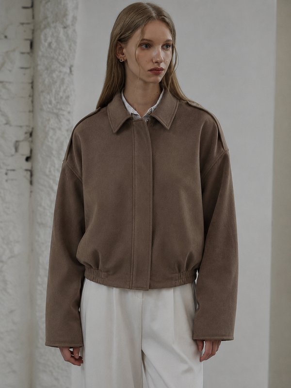 Chaqueta Bomber Suede 