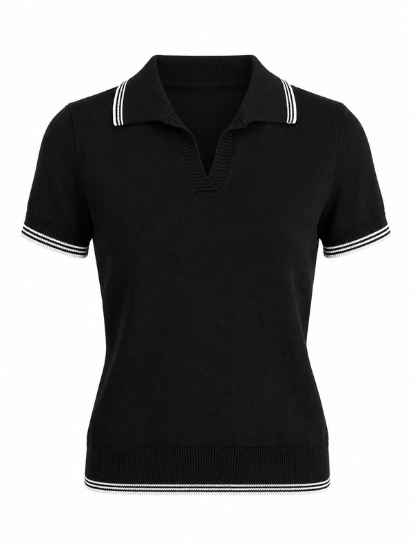 Polo Knit Black