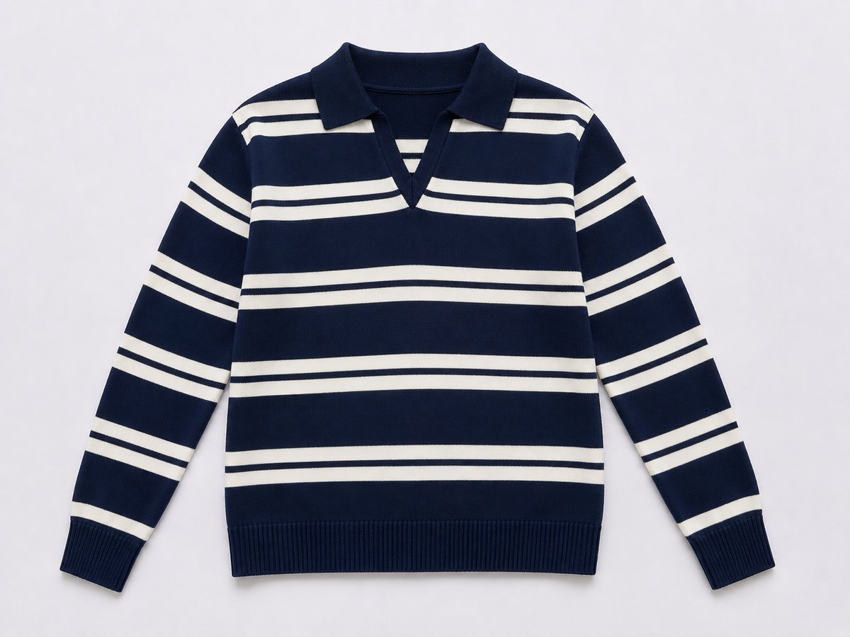 Sweater Polo Breton Navy - 2