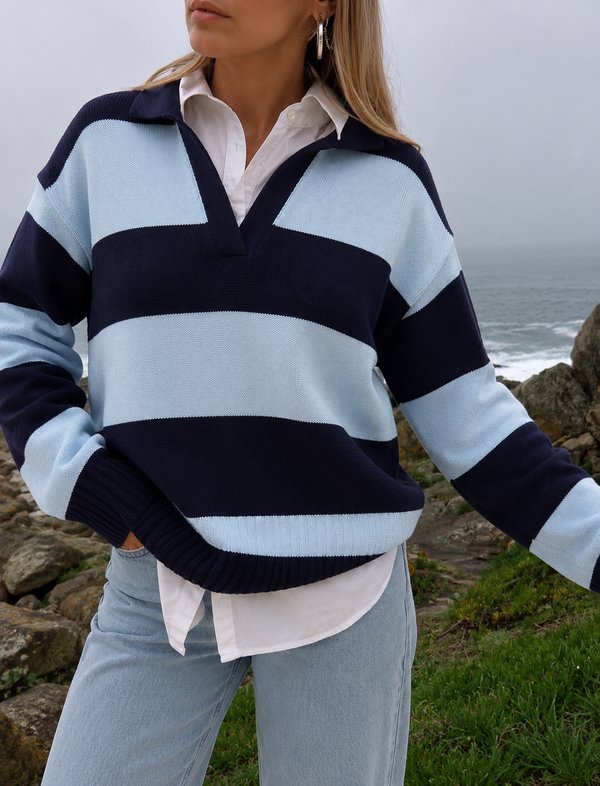 Sweater Navy Stripe