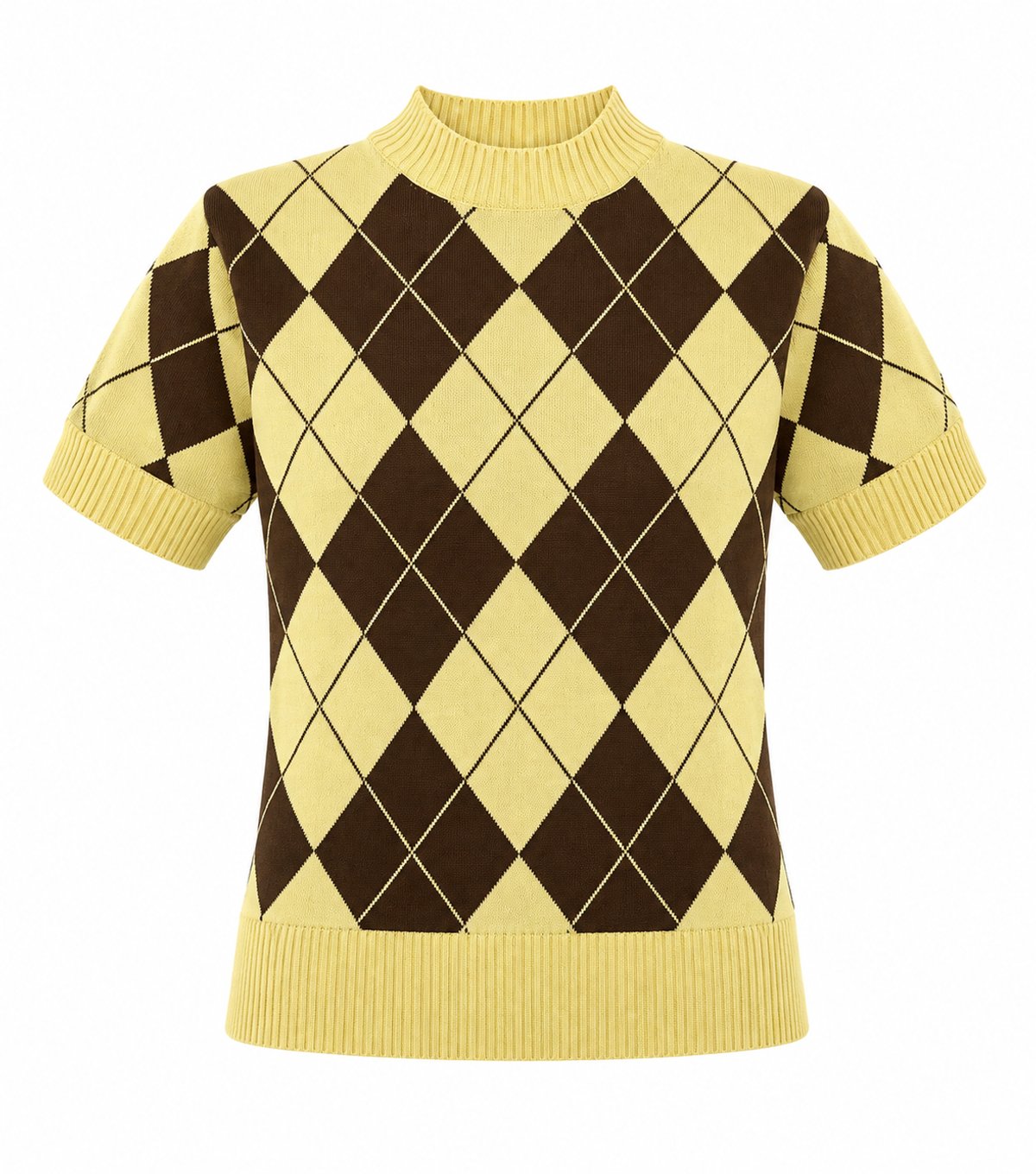Sweater Argyle Butter - 2