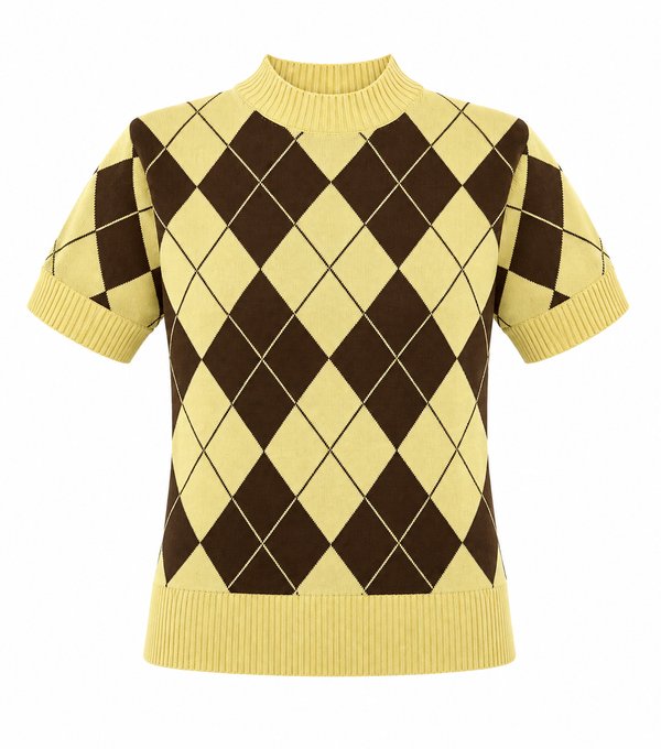 Sweater Argyle Butter