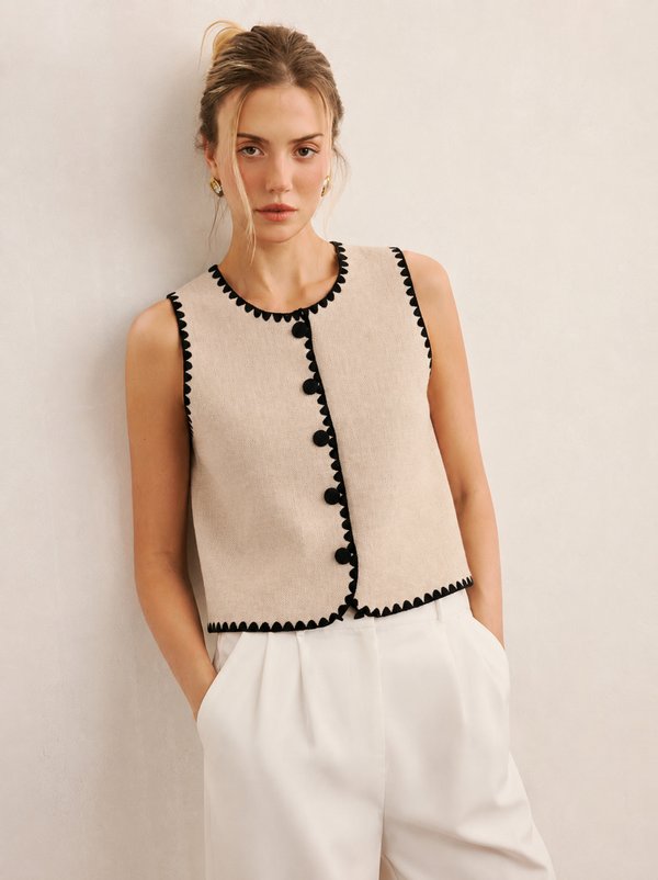 Top Knit Contrast