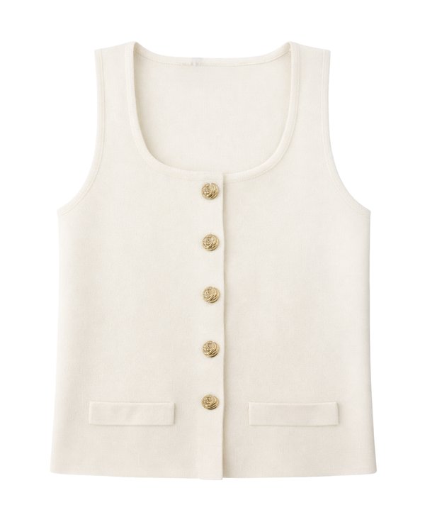 Top Knit Button