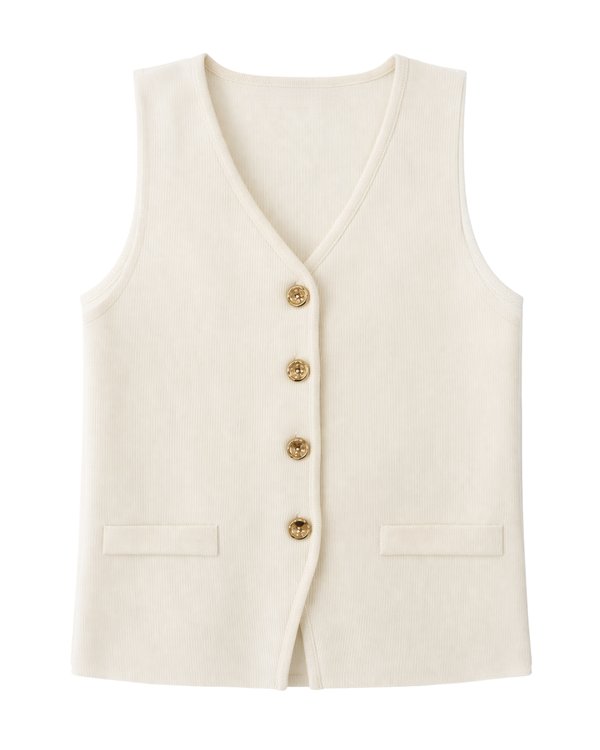 Top Knit Button 