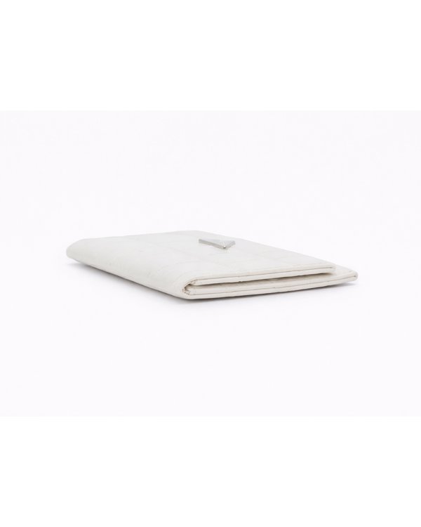 Billetera Croco Ivory Luxe