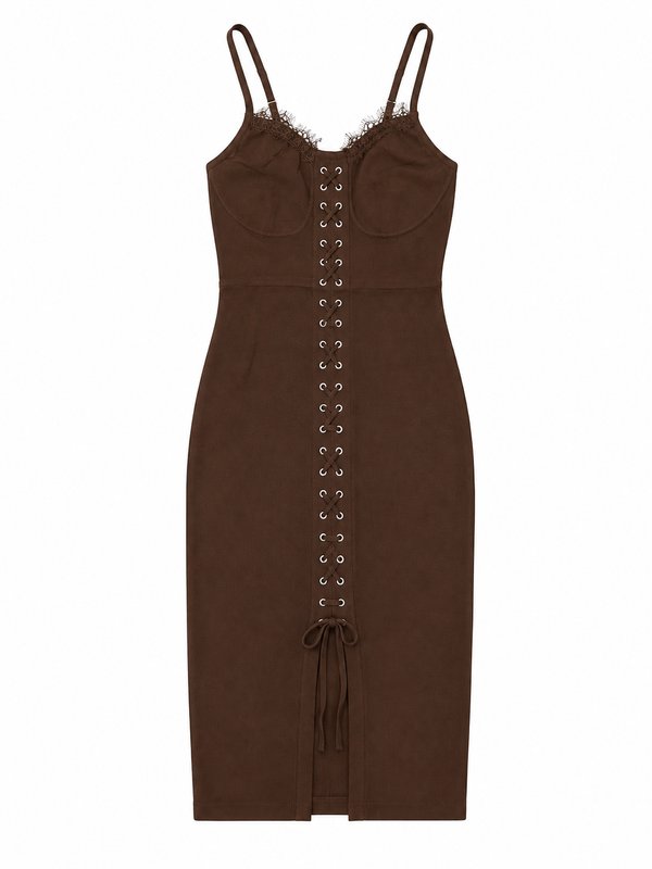 Vestido Midi Corset Chocolate