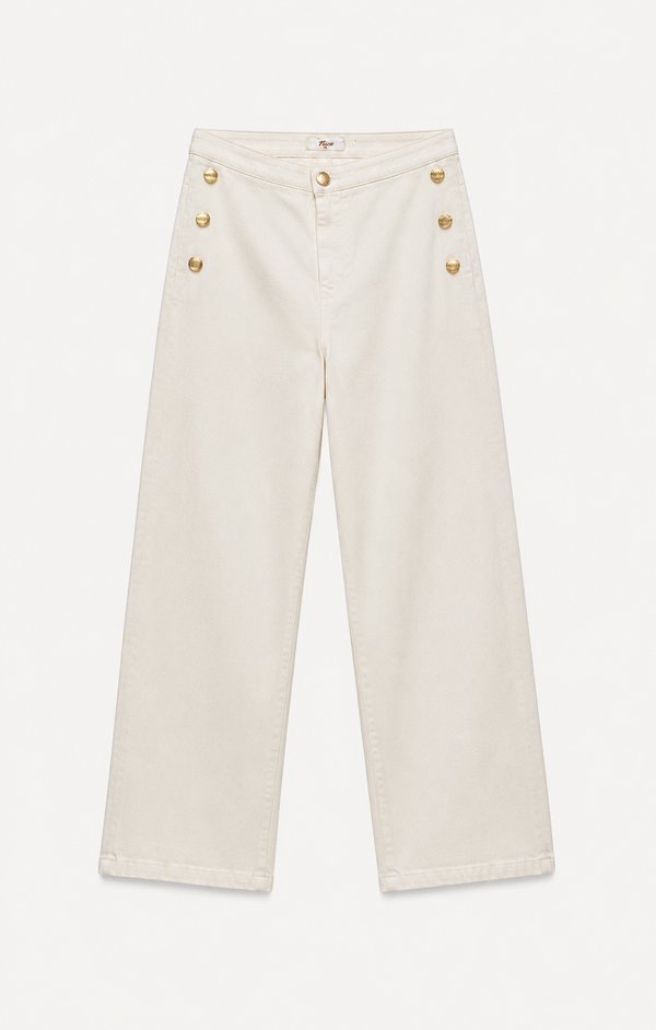 Jeans Nautic Ivory Wide Leg
