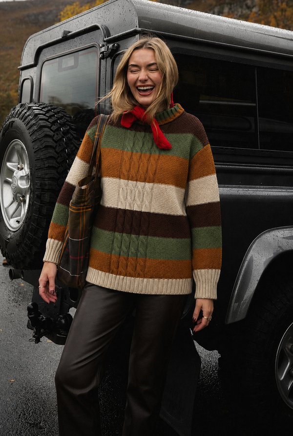     Sweater Trenzado Color Block