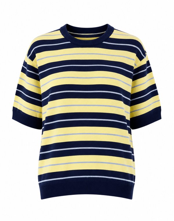     Sweater Knit Rayado Lemon