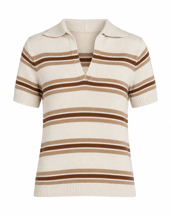 Polo Knit Rayado Arena
