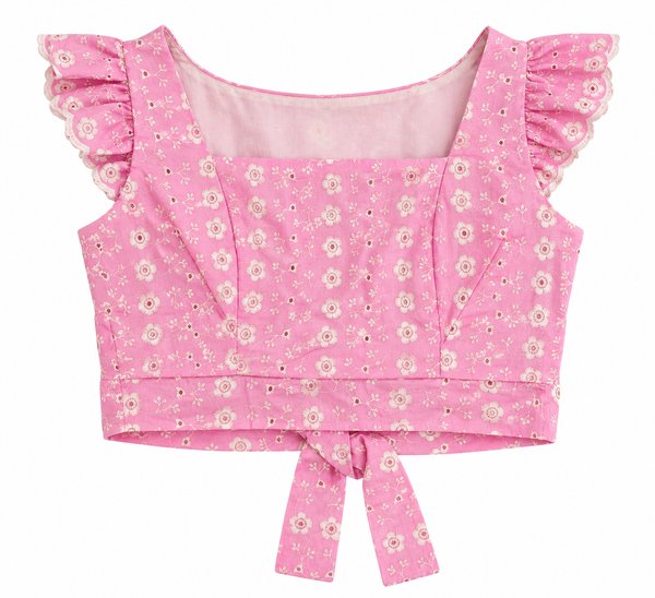 Top Floral Tie Back