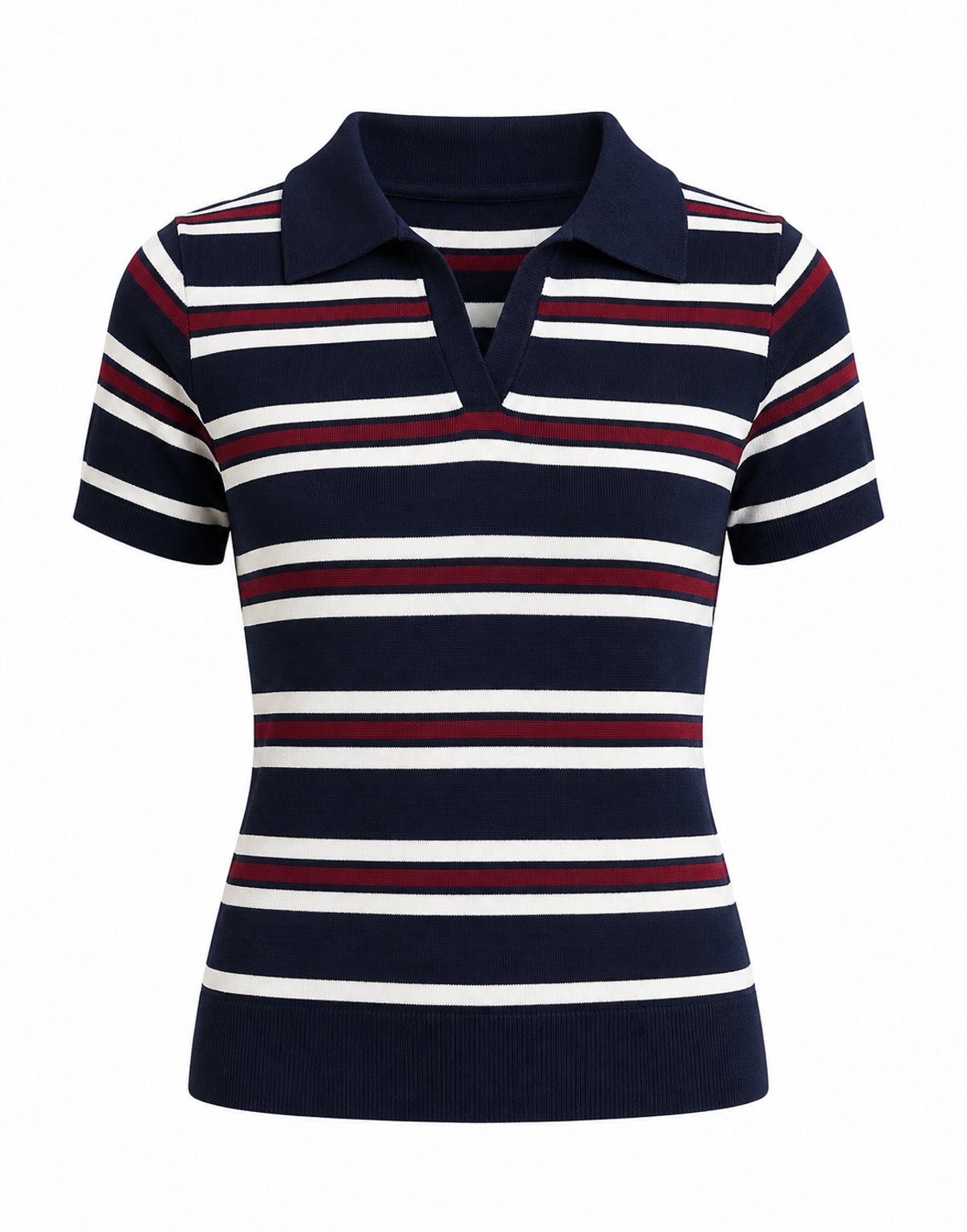 Polo Knit Rayado Navy - 2