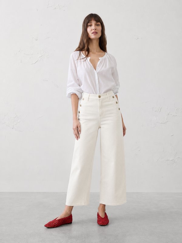 Jeans Nautic Ivory Wide Leg