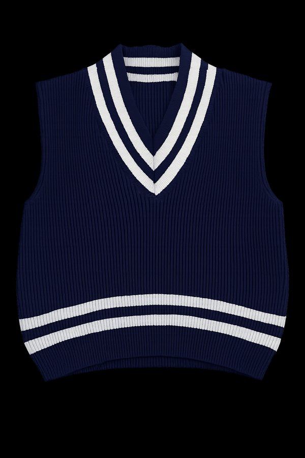 Chaleco de Punto Preppy