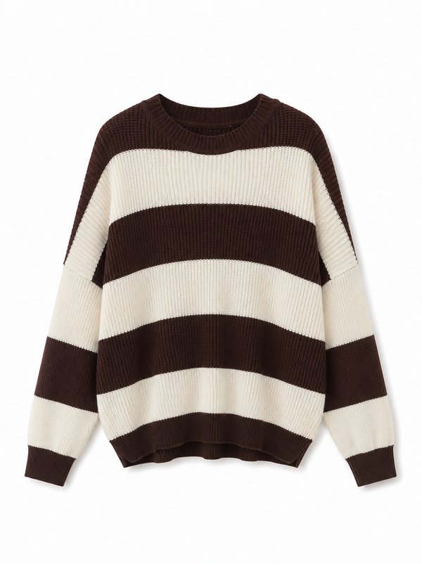 Sweater rayado oversize 
