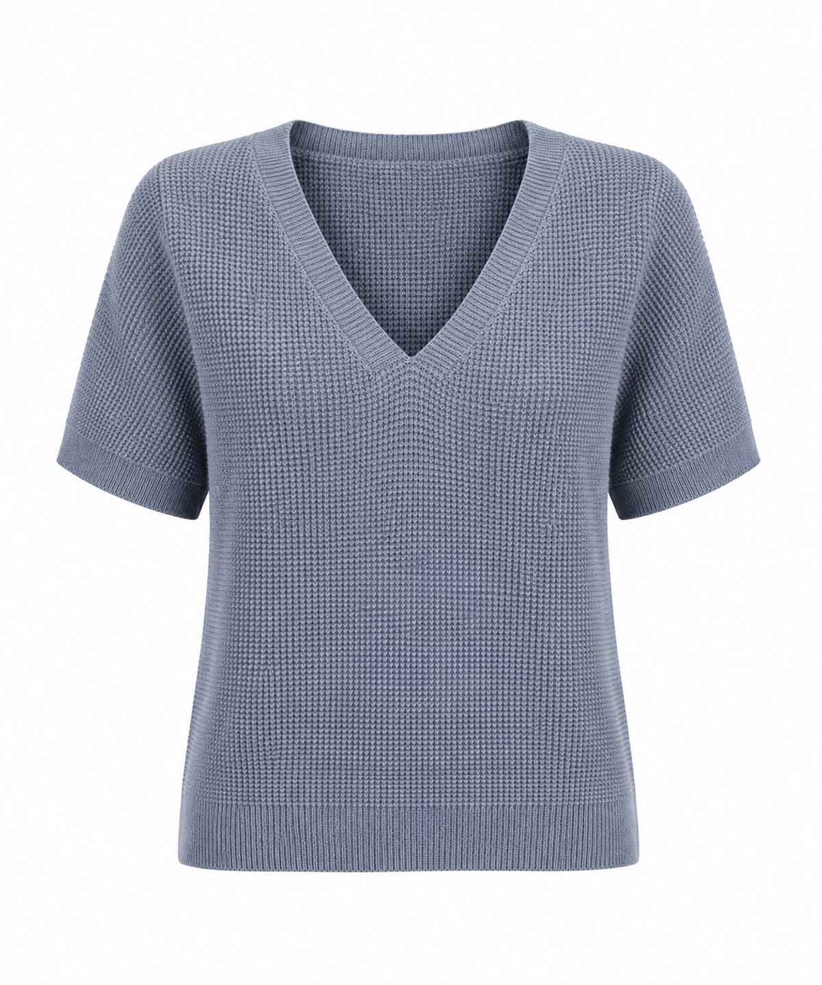 Top Knit Waffle Blue Mist - 2