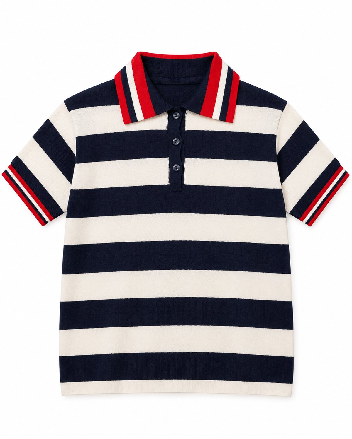Polo Rayas Navy & Red — imagen 2