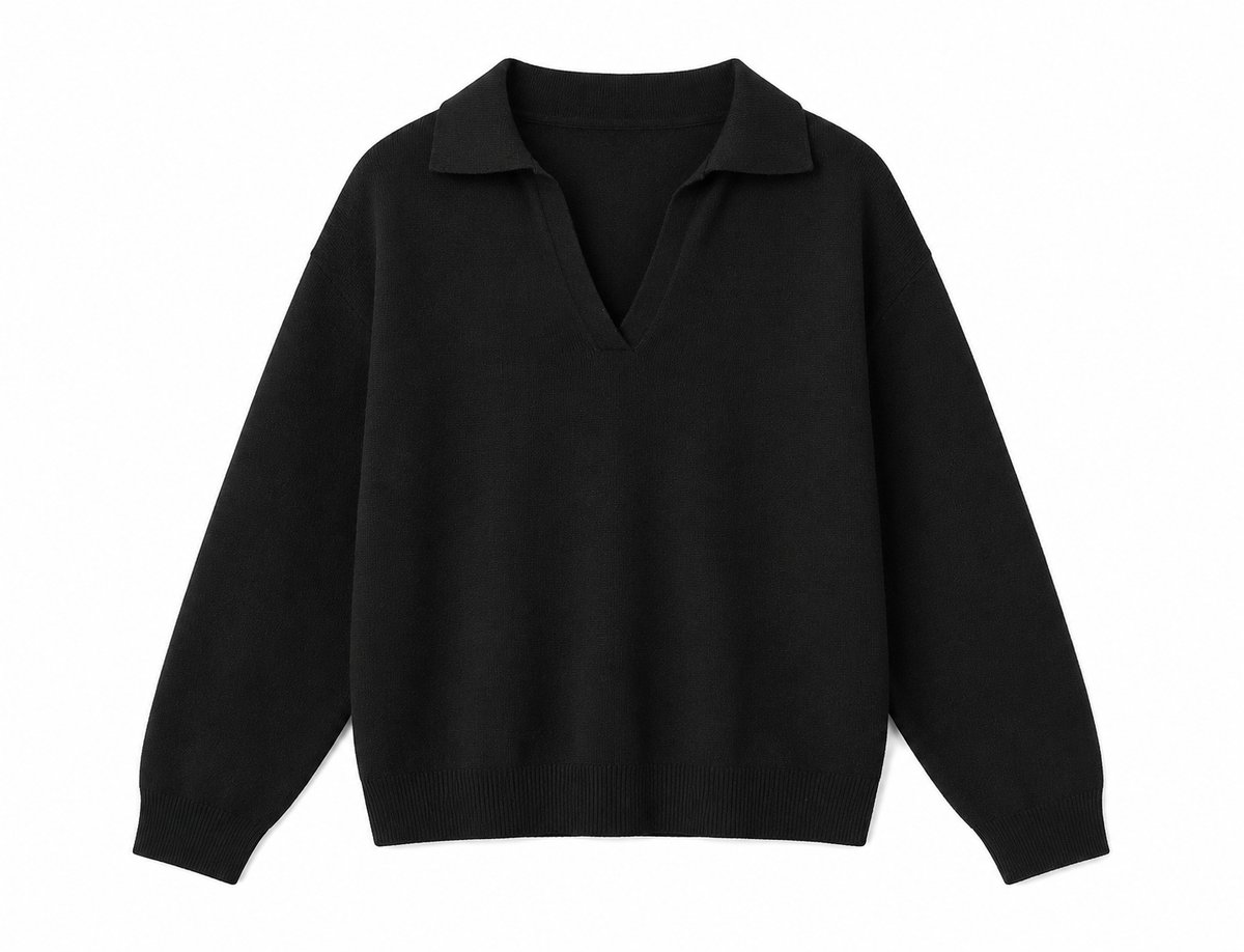 Sweater Polo Classic Black - 2