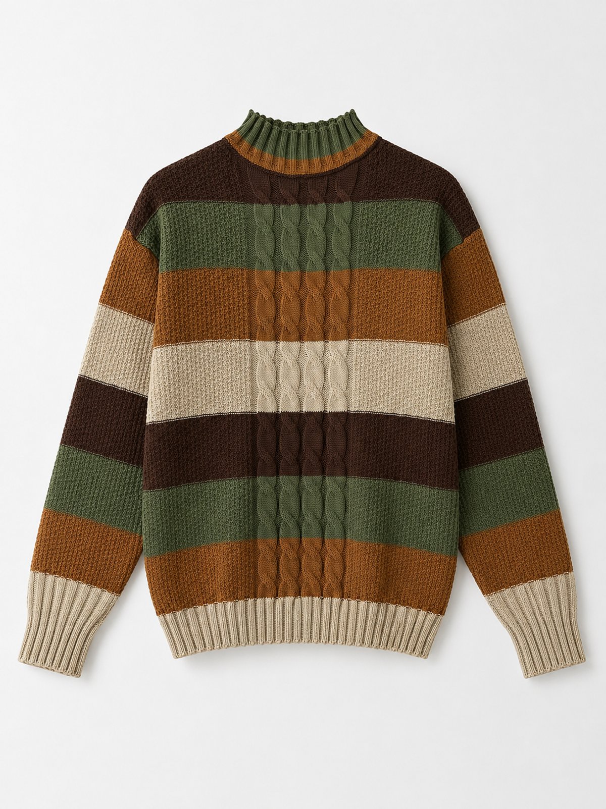     Sweater Trenzado Color Block - 2