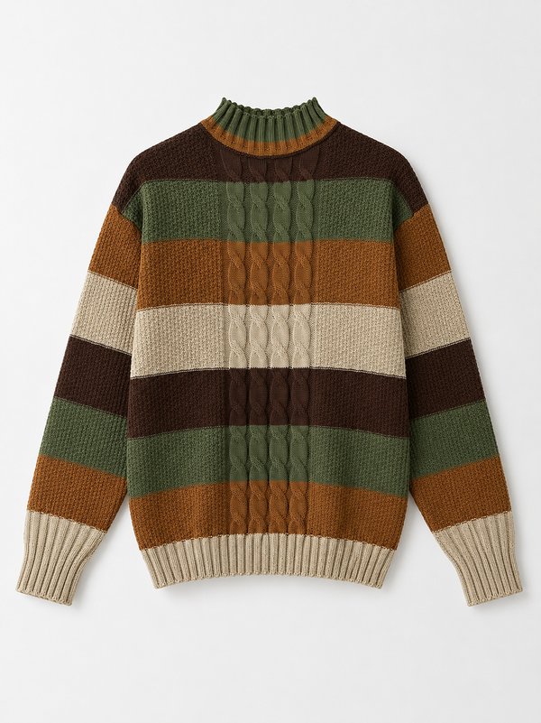     Sweater Trenzado Color Block