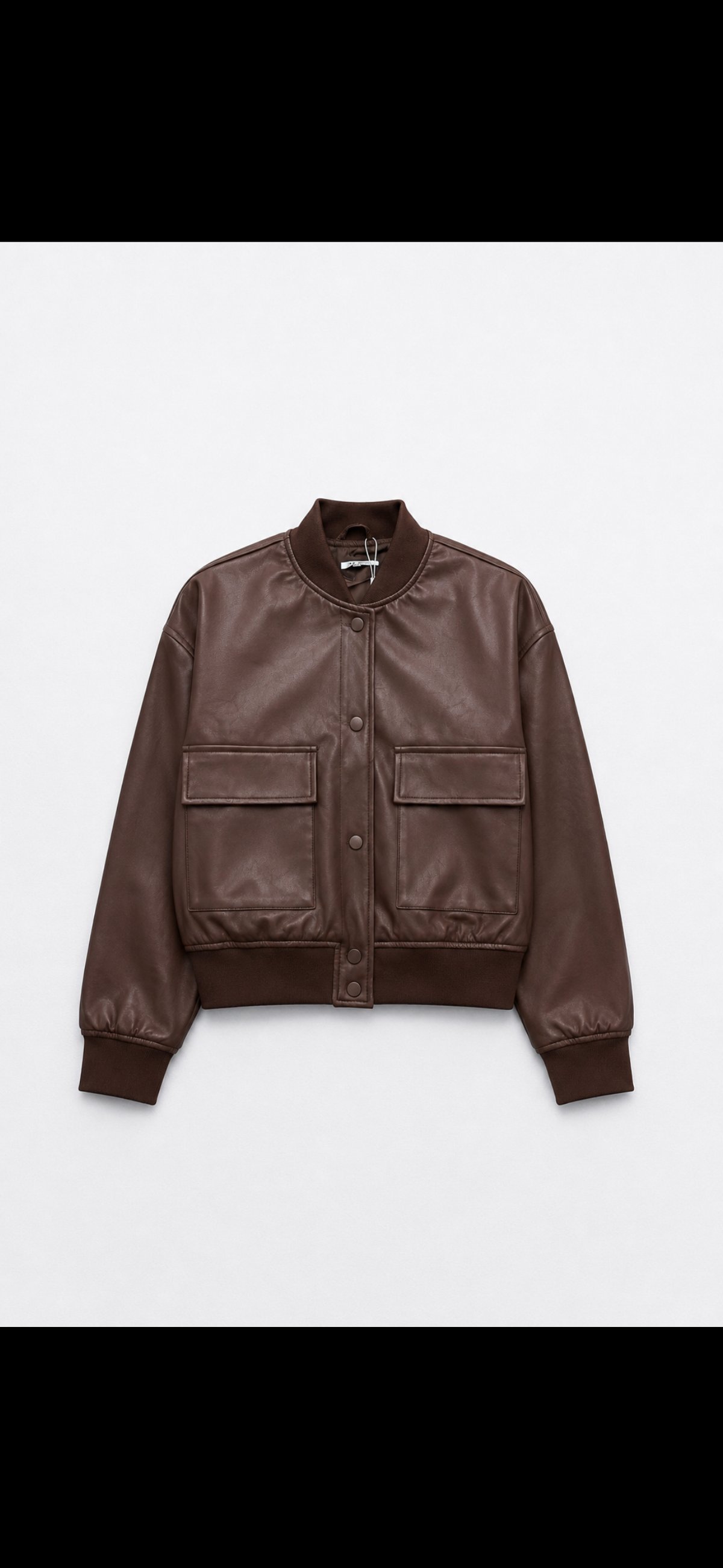 Campera Bomber Leather Brown - 2