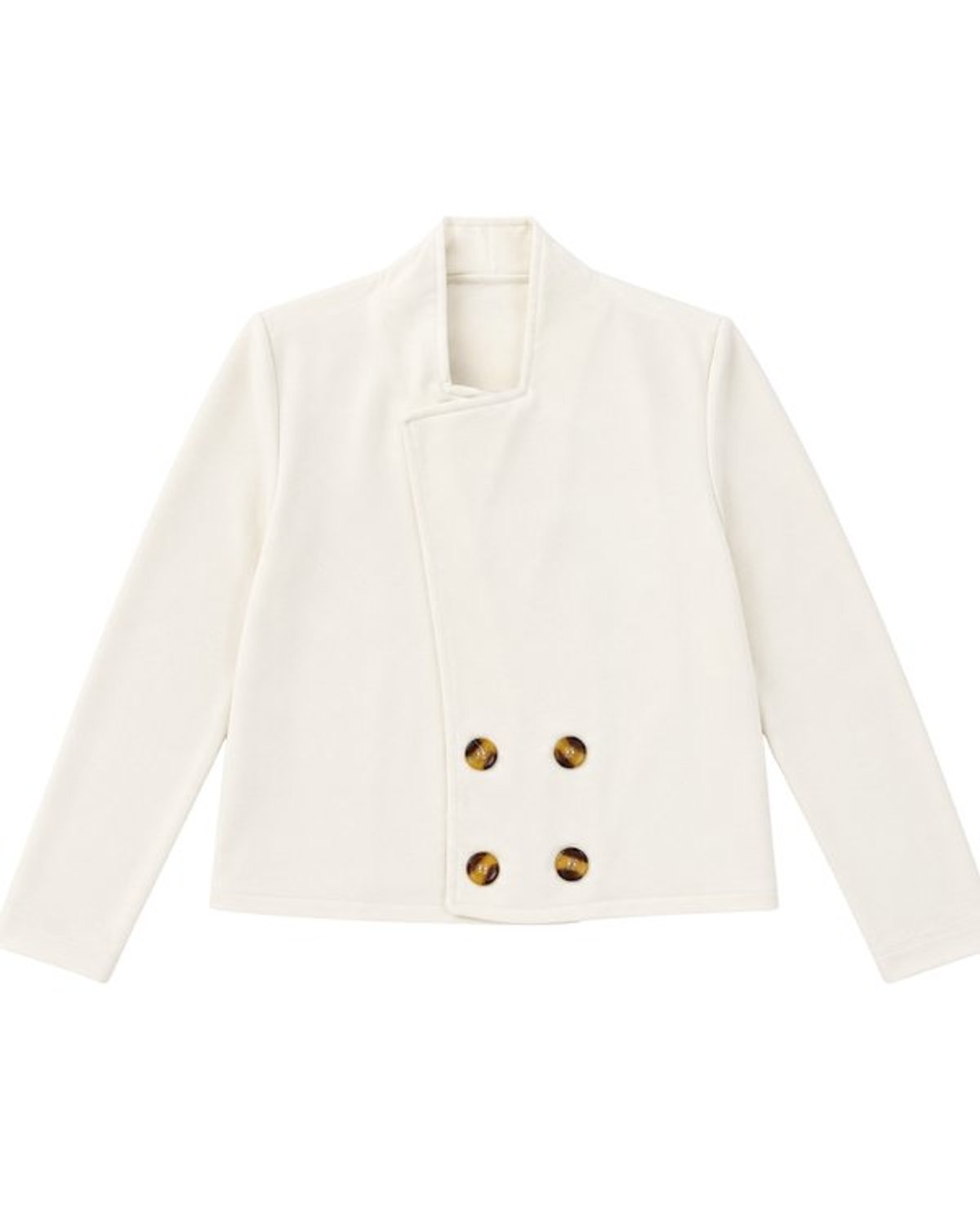     Chaqueta cropped blanco  - 2