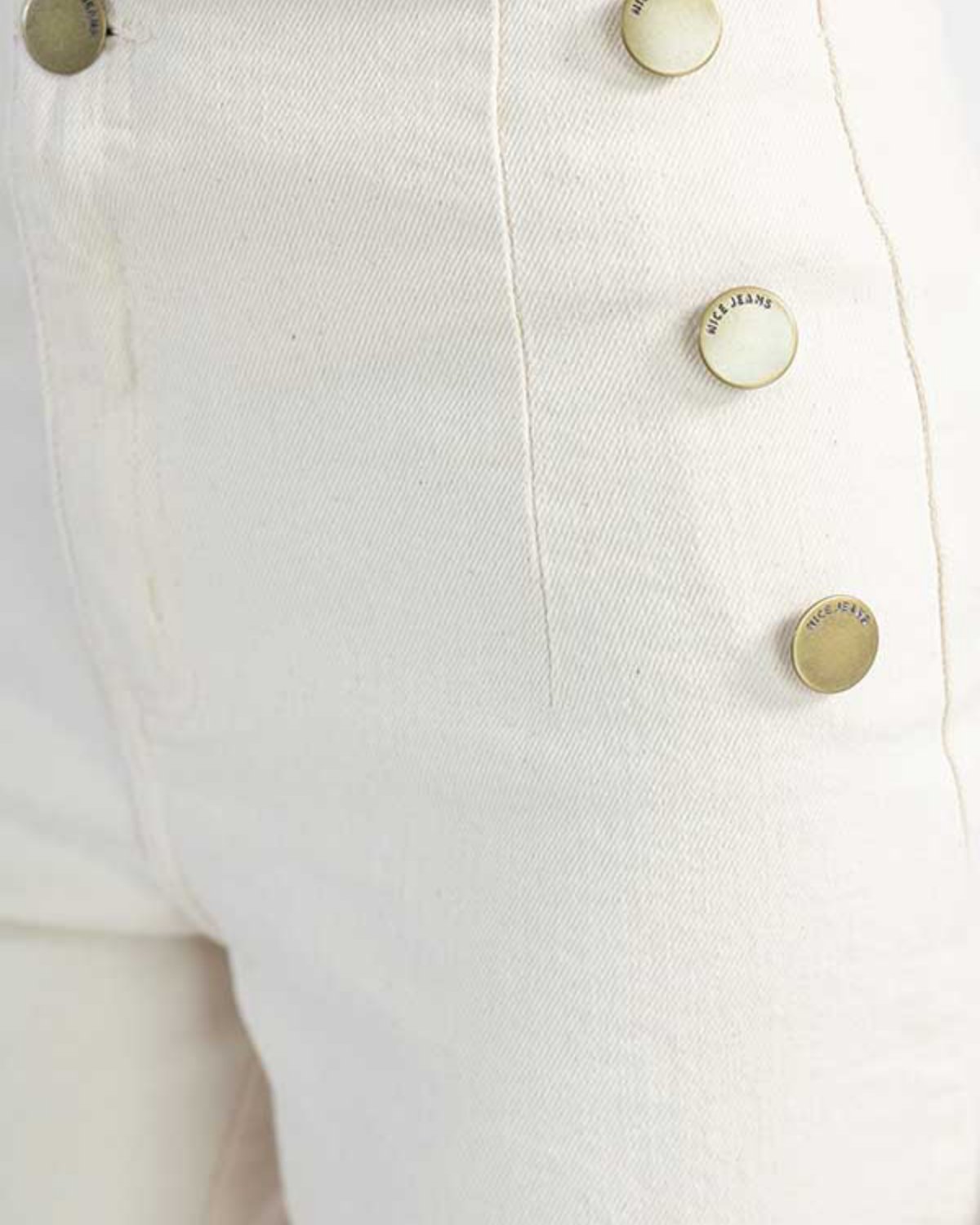 Wide Leg Buttons  - 3