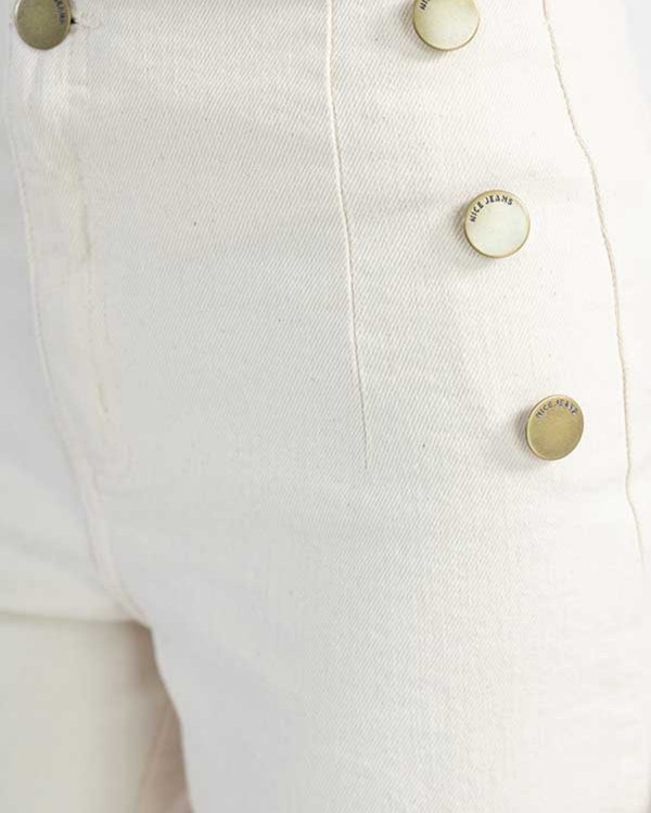 Wide Leg Buttons 