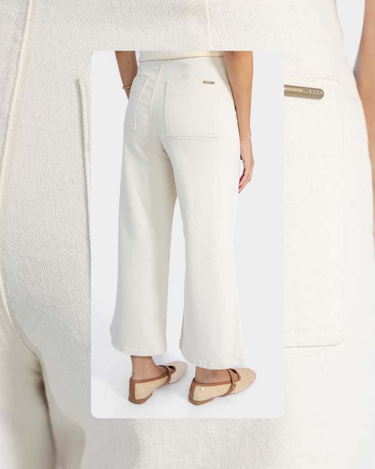 Wide Leg Buttons  - 2